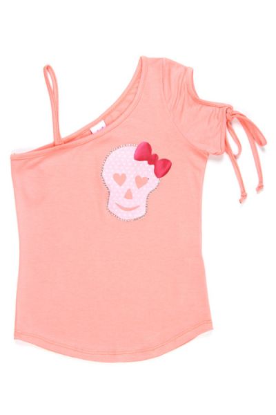 BLUSA ROSE FEIJAO 10/16 OMB/VAZADO FRENTE CAVEIRA NEUTRO U C